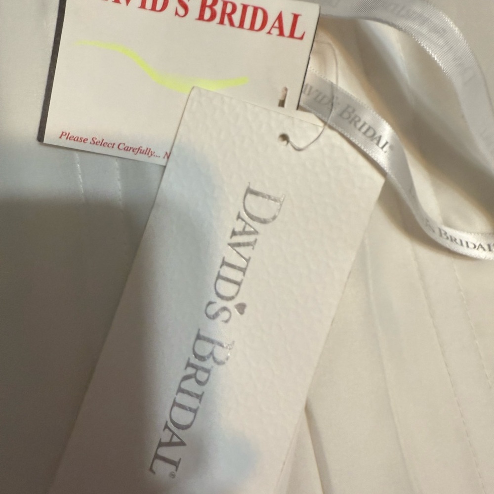 David's Bridal Cream Wedding Dress - Picture 12 of 16